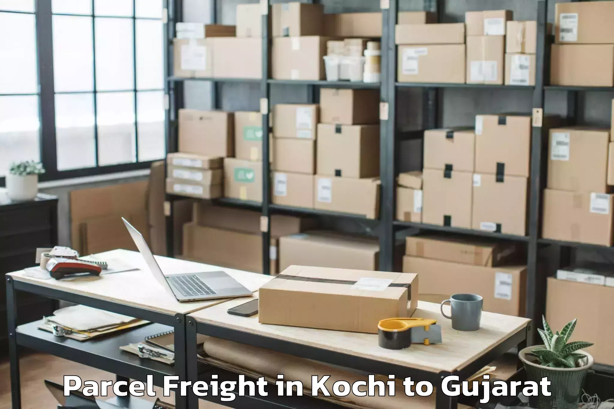 Book Kochi to Kotda Sangani Parcel Freight